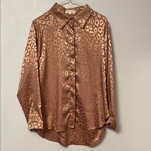 Leopard Print Button Down